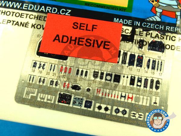 Image 1: North American P-51 Mustang K | Fotograbados coloreados para el Cockpit en escala 1/32 fabricado por Eduard (ref. ED33117)