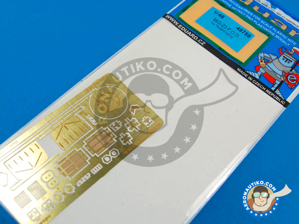 Image 1: Mikoyan-Gurevich MiG-23 Flogger | Photo-etched parts in 1/48 scale manufactured by Eduard (ref. ED48758)