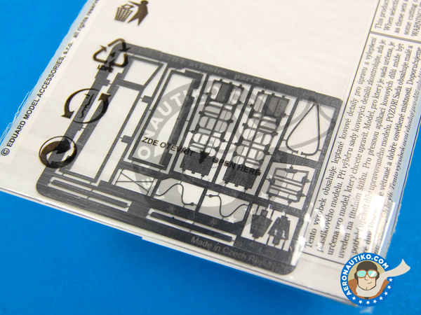 Image 4: Ling-Temco-Vought A-7 Corsair II avionics A-7D/E | Coloured photo-etched cockpit parts in 1/48 scale manufactured by Eduard (ref. ED49490)