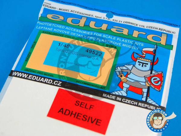 Image 1: Panavia Tornado IDS | Fotograbados coloreados para el Cockpit en escala 1/48 fabricado por Eduard (ref. ED49522)