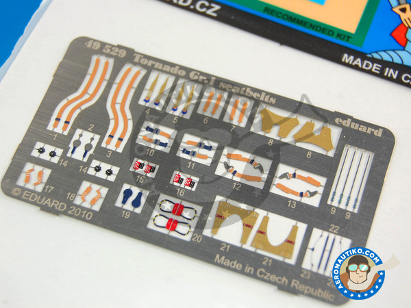 Image 1: Panavia Tornado Gr.1 cinturones | Cinturones en escala 1/48 fabricado por Eduard (ref. ED49529)