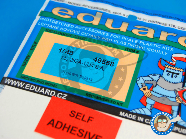 Image 2: Messerschmitt Me 262 Schwalbe A-1/U4 | Photo-etched parts in 1/48 scale manufactured by Eduard (ref. ED49558)