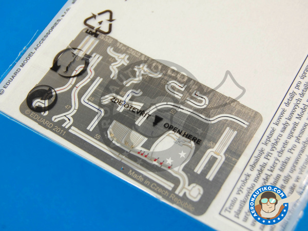 Image 5: Messerschmitt Me 262 Schwalbe A-1/U4 | Photo-etched parts in 1/48 scale manufactured by Eduard (ref. ED49558)