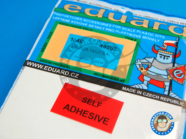 Image 2: Messerschmitt Me 262 Schwalbe A-1/U3 | Photo-etched parts in 1/48 scale manufactured by Eduard (ref. ED49563)