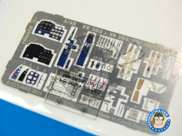 Image 3: Messerschmitt Me 262 Schwalbe A-1/U3 | Photo-etched parts in 1/48 scale manufactured by Eduard (ref. ED49563)