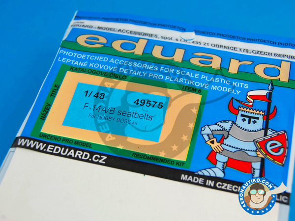 Image 2: Grumman F-14 Tomcat cinturones A/B | Cinturones en escala 1/48 fabricado por Eduard (ref. ED49575)