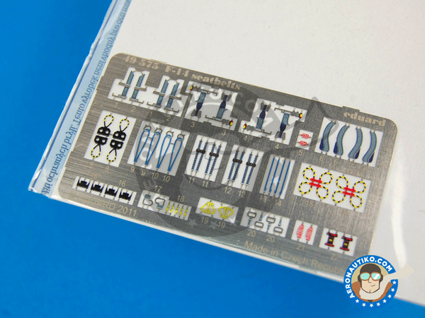 Image 3: Grumman F-14 Tomcat cinturones A/B | Cinturones en escala 1/48 fabricado por Eduard (ref. ED49575)