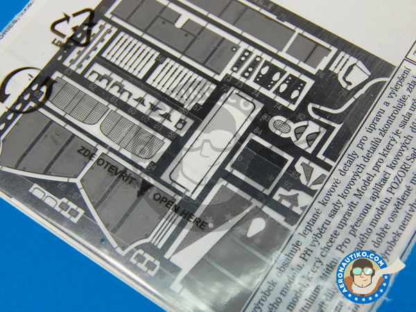 Image 5: Hawker Hurricane cockpit Mk. I | Coloured photo-etched cockpit parts in 1/48 scale manufactured by Eduard (ref. ED49594)