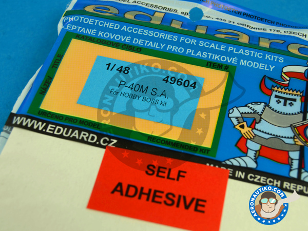 Image 1: Curtiss P-40 Warhawk M | Fotograbados coloreados para el Cockpit en escala 1/48 fabricado por Eduard (ref. ED49604)
