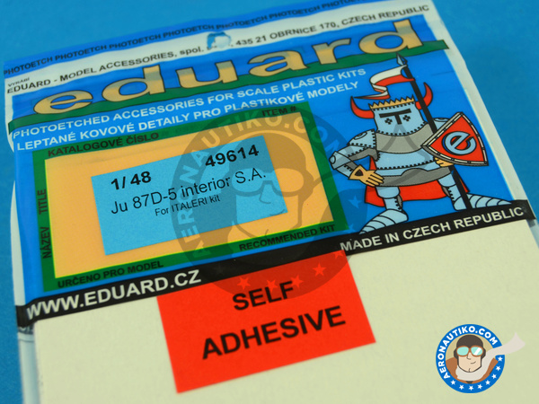 Image 5: Junkers Ju-87 Stuka interior D-5 | Fotograbados coloreados para el Cockpit en escala 1/48 fabricado por Eduard (ref. ED49614)