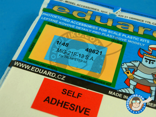 Image 1: Mikoyan-Gurevich MiG-21 Fishbed F-13 | Cockpit set in 1/48 scale manufactured by Eduard (ref. ED49621)