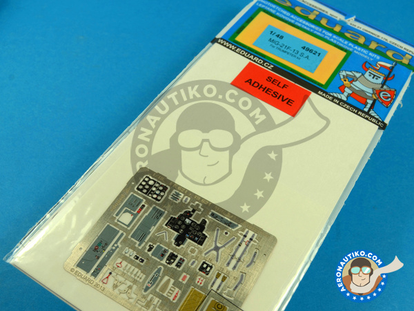 Image 2: Mikoyan-Gurevich MiG-21 Fishbed F-13 | Cockpit set in 1/48 scale manufactured by Eduard (ref. ED49621)