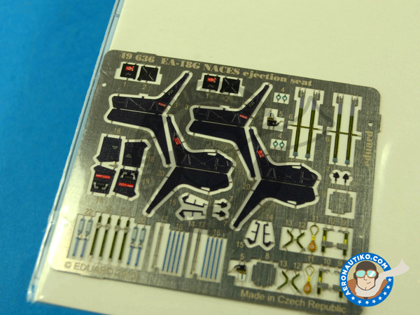 Image 4: Boeing EA-18G Growler asiento Martin-Baker eyectable | Asiento de avión en escala 1/48 fabricado por Eduard (ref. 49636)