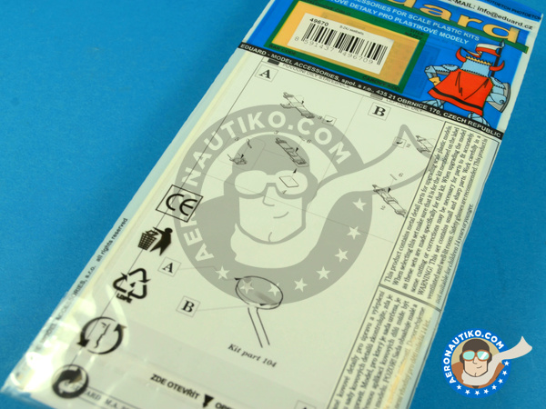 Image 2: Consolidated B-24 Liberator seatbelts J | Seatbelts in 1/48 scale manufactured by Eduard (ref. ED49670)