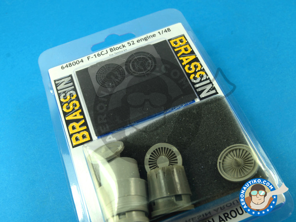 Image 5: General Dynamics F-16 Fighting Falcon CJ Block 52 | Exhaust nozzle in 1/48 scale manufactured by Eduard (ref. ED648004)