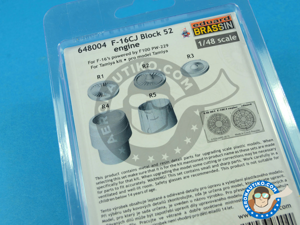 Image 6: General Dynamics F-16 Fighting Falcon CJ Block 52 | Exhaust nozzle in 1/48 scale manufactured by Eduard (ref. ED648004)