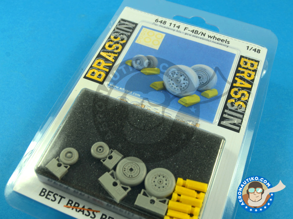 Image 1: McDonnell Douglas F-4 Phantom II B/N | Wheels in 1/48 scale manufactured by Eduard (ref. ED648114)