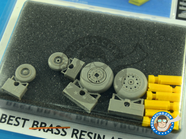 Image 4: McDonnell Douglas F-4 Phantom II B/N | Wheels in 1/48 scale manufactured by Eduard (ref. ED648114)