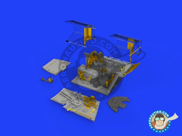 Image 2: Bf 109G-6/U4 cockpit | Cockpit set in 1/48 scale manufactured by Eduard (ref. ED648411)