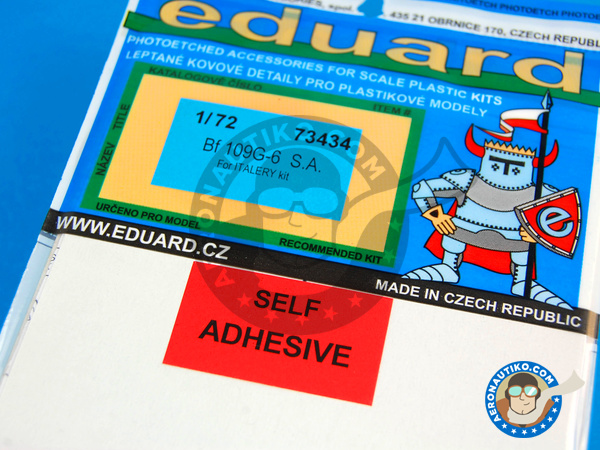 Image 2: Messerschmitt Bf 109G-6 | Fotograbados en escala 1/72 fabricado por Eduard (ref. ED73434)