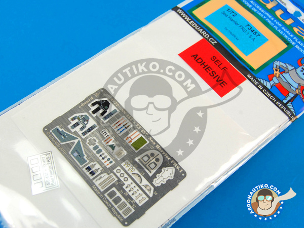 Image 1: British Aerospace Harrier FRS.1 Sea Harrier | Coloured photo-etched cockpit parts in 1/72 scale manufactured by Eduard (ref. ED73457)