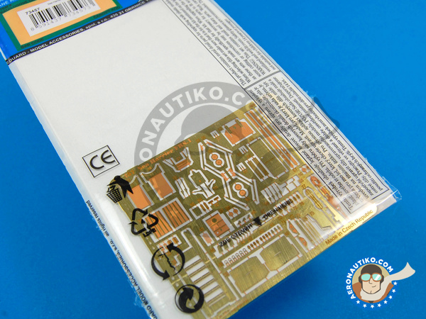 Image 4: British Aerospace Harrier FRS.1 Sea Harrier | Coloured photo-etched cockpit parts in 1/72 scale manufactured by Eduard (ref. ED73457)