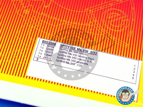 Image 2: Supermarine Spitfire Mk. VIII | Big ED set in 1/32 scale manufactured by Eduard (ref. EDBIG3296)