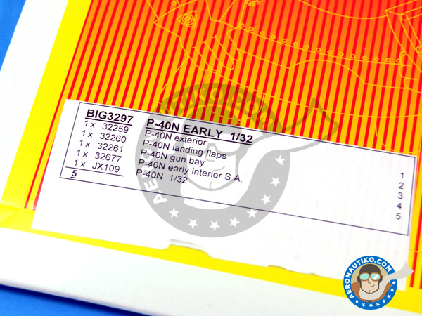 Image 1: Curtiss P-40 Warhawk N | Big ED set en escala 1/32 fabricado por Eduard (ref. EDBIG3297)