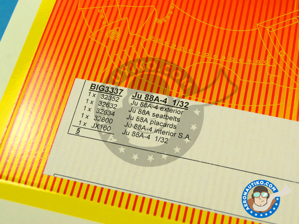 Image 1: Junkers Ju-88 A-4 | Big ED set in 1/32 scale manufactured by Eduard (ref. EDBIG3337)