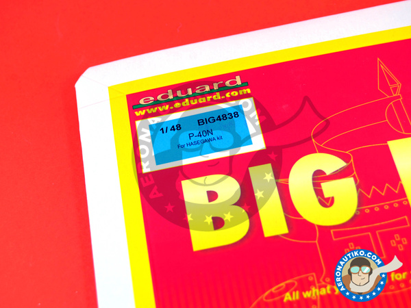 Image 1: Curtiss P-40 Warhawk N | Big ED set in 1/48 scale manufactured by Eduard (ref. EDBIG4838)