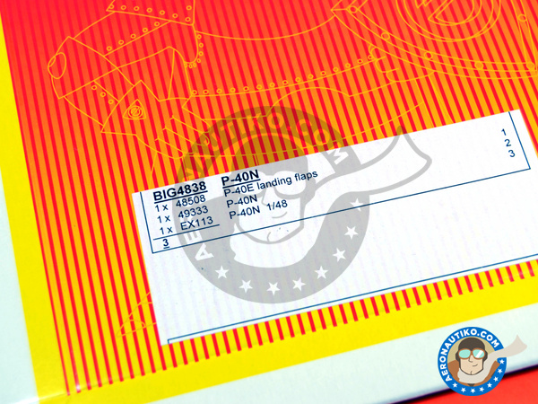 Image 2: Curtiss P-40 Warhawk N | Big ED set in 1/48 scale manufactured by Eduard (ref. EDBIG4838)