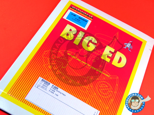 Image 3: Curtiss P-40 Warhawk N | Big ED set in 1/48 scale manufactured by Eduard (ref. EDBIG4838)