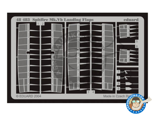 Image 1: Supermarine Spitfire Mk. Vb | Big ED set in 1/48 scale manufactured by Eduard (ref. EDBIG4851)