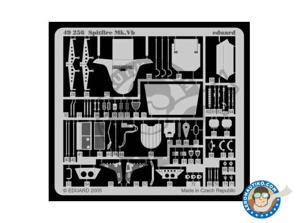 Image 4: Supermarine Spitfire Mk. Vb | Big ED set in 1/48 scale manufactured by Eduard (ref. EDBIG4851)