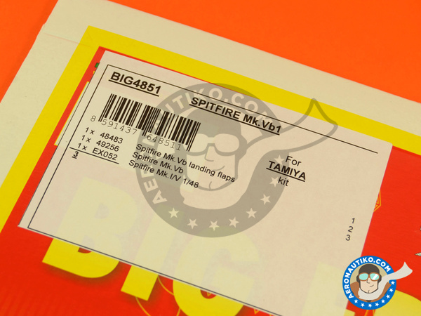 Image 12: Supermarine Spitfire Mk. Vb | Big ED set in 1/48 scale manufactured by Eduard (ref. EDBIG4851)