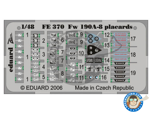 Image 3: Focke-Wulf Fw 190 Würger A-5 | Big ED set in 1/48 scale manufactured by Eduard (ref. EDBIG4893)
