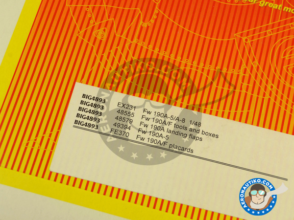 Image 8: Focke-Wulf Fw 190 Würger A-5 | Big ED set in 1/48 scale manufactured by Eduard (ref. EDBIG4893)