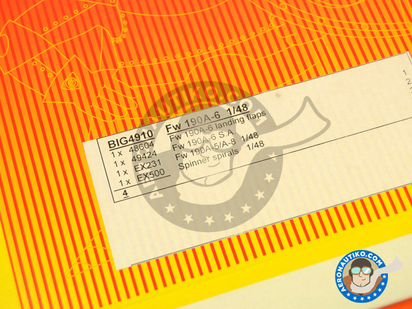 Image 2: Focke-Wulf Fw 190 Würger A-6 | Big ED set in 1/48 scale manufactured by Eduard (ref. EDBIG4910)