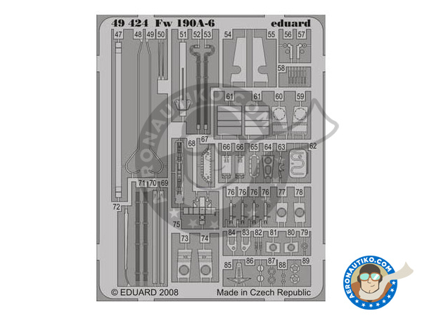 Image 5: Focke-Wulf Fw 190 Würger A-6 | Big ED set in 1/48 scale manufactured by Eduard (ref. EDBIG4910)