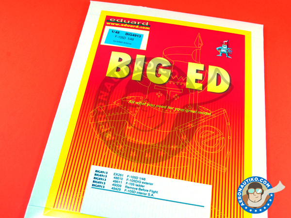 Image 1: Republic F-105 Thunderchief D | Big ED set in 1/48 scale manufactured by Eduard (ref. EDBIG4913)