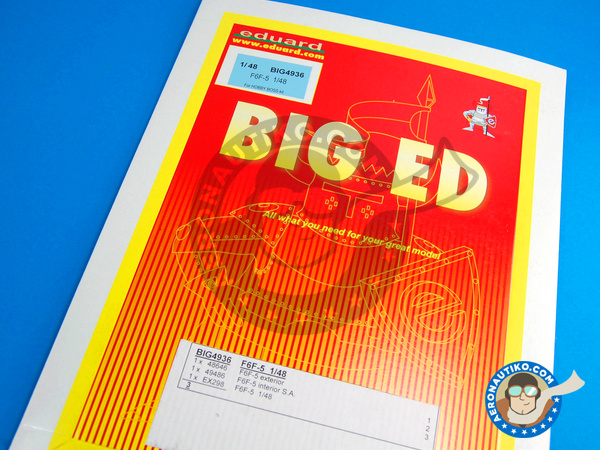 Image 1: Grumman F6F Hellcat 5 | Big ED set en escala 1/48 fabricado por Eduard (ref. EDBIG4936)