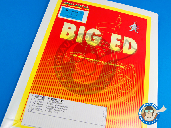 Image 1: North American F-100 Super Sabre C | Big ED set en escala 1/48 fabricado por Eduard (ref. EDBIG4942)