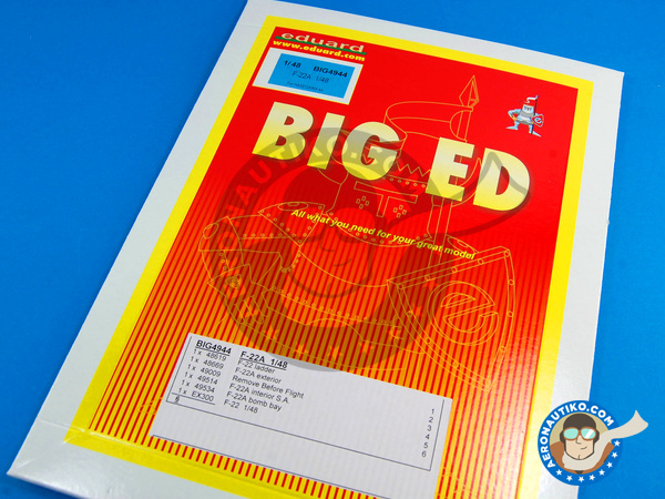 Image 1: Lockheed Martin F-22 Raptor A | Big ED set en escala 1/48 fabricado por Eduard (ref. EDBIG4944)