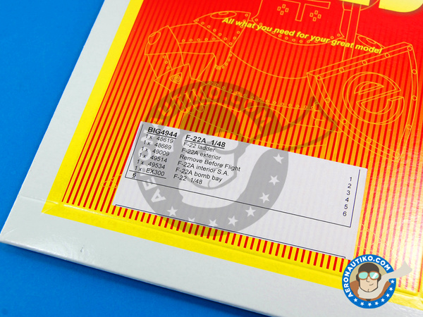 Image 2: Lockheed Martin F-22 Raptor A | Big ED set en escala 1/48 fabricado por Eduard (ref. EDBIG4944)