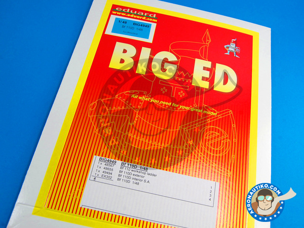 Image 1: Messerschmitt Bf 110 D | Big ED set in 1/48 scale manufactured by Eduard (ref. EDBIG4949)