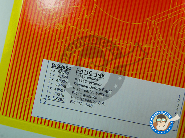 Image 1: General Dynamics F-111 Aardvark C | Big ED set in 1/48 scale manufactured by Eduard (ref. EDBIG4954)