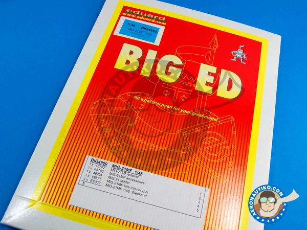 Image 1: Mikoyan-Gurevich MiG-21 Fishbed MF | Big ED set in 1/48 scale manufactured by Eduard (ref. EDBIG4960)