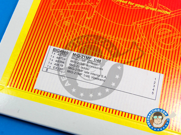 Image 2: Mikoyan-Gurevich MiG-21 Fishbed MF | Big ED set in 1/48 scale manufactured by Eduard (ref. EDBIG4960)