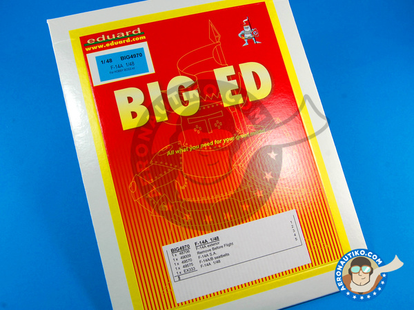 Image 2: Grumman F-14 Tomcat A | Big ED set en escala 1/48 fabricado por Eduard (ref. EDBIG4970)