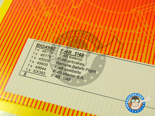 Image 2: McDonnell Douglas F-4 Phantom II B | Big ED set in 1/48 scale manufactured by Eduard (ref. EDBIG4990)